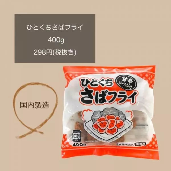 ひとくちさばフライ