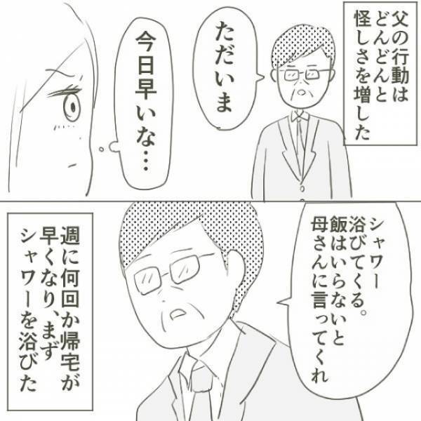 どんどん怪しい行動が増えていく父にモヤモヤする日々。そんな中、弟が”決定的な瞬間”を写真に撮ってきて…！？＜父がW不倫して家庭崩壊した話　総集編Vol3＞