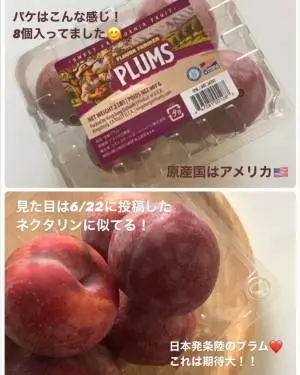 コストコのSWEETCALIFORNIAFRUITPLUM