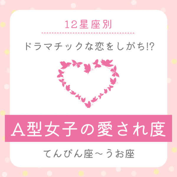 星座別 ドラマチックな恋をしがち A型女子の愛され度 診断 てんびん座 うお座 21年11月6日 ウーマンエキサイト 1 2