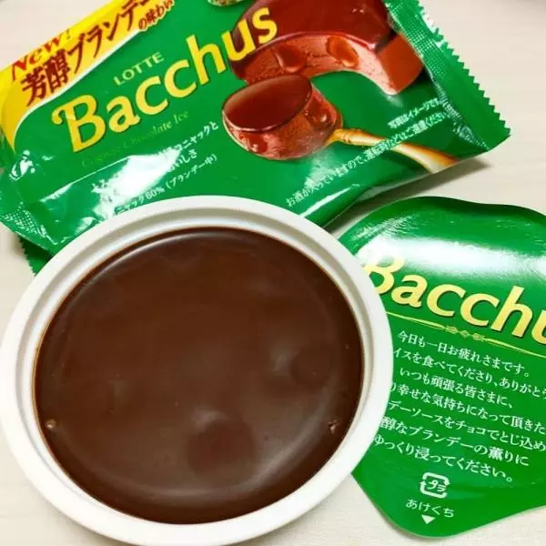 「バッカスアイス」のパッケージと中身