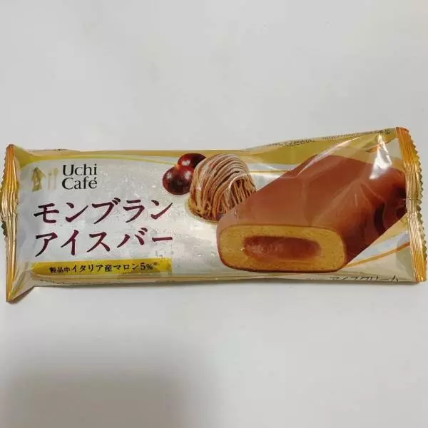 Uchi Cafeの「モンブランアイスバー」のパッケージ