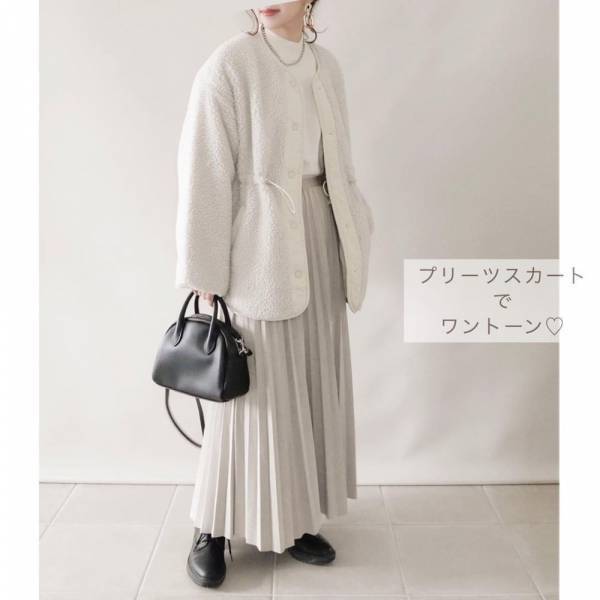 「リバーシブルで着れる！？」クラシカルエルフの”ボアコート”着回しコーデ♪