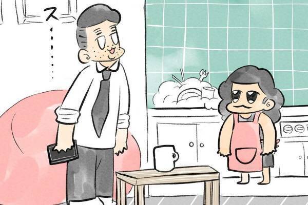 【クスっとする話】「行ってくるね～」朝、仕事にむかう夫が元気よく挨拶。見送ろうとすると…？