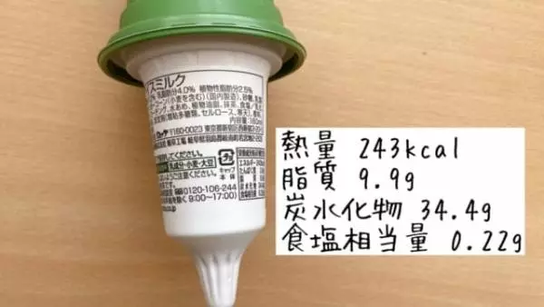 気になるカロリーは。