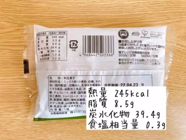 気になるカロリーは？