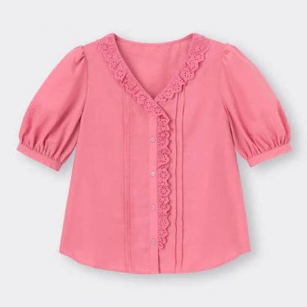 シンプルな着こなしに♡【GU】の“こだわり夏ブラウス”はこちら！