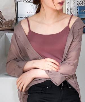 “見えてもかわいい”がポイント♡【ハニーズ】の“快適キャミソール”はALL3ケタプライス！