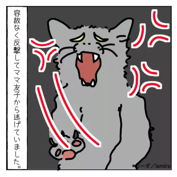 ママ友「こんな猫“処分”しなさいよ！」突然我が家の猫を見にきた迷惑親子。猫に危害を加えようとして反撃され逆ギレ！？＜ママ友トラブル談Vol.20＞
