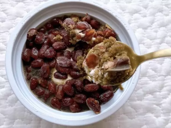 小豆がたっぷり入っています。