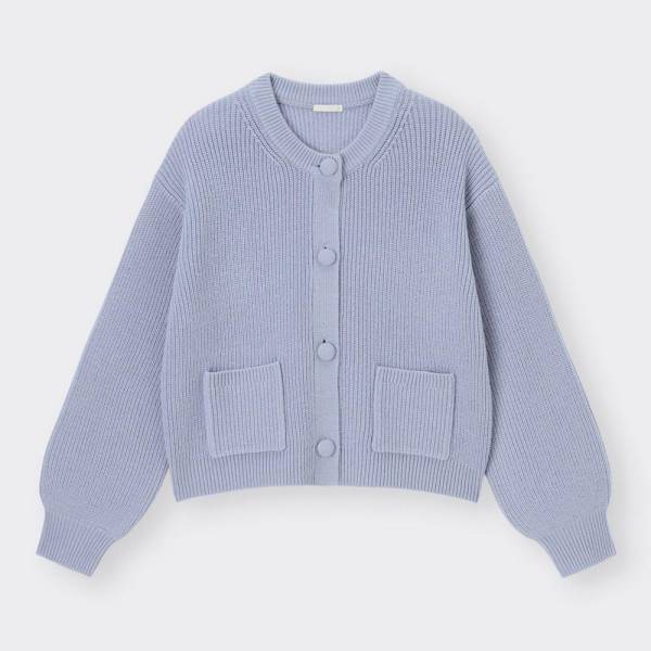 カラーもボタンも色々！【GU】の「長袖カーディガン」特集