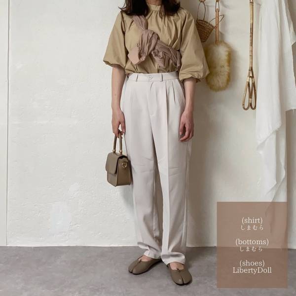 使い方は色々◎【しまむら】の「淡色シャツコーデ」3選