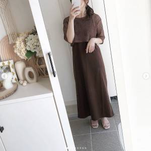 こっくりブラウンが可愛い♡【しまむら】の「スカート・ワンピース」コーデ集