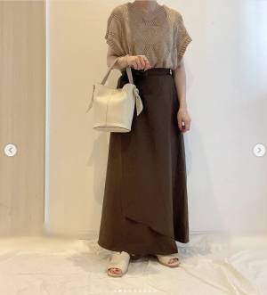 こっくりブラウンが可愛い♡【しまむら】の「スカート・ワンピース」コーデ集