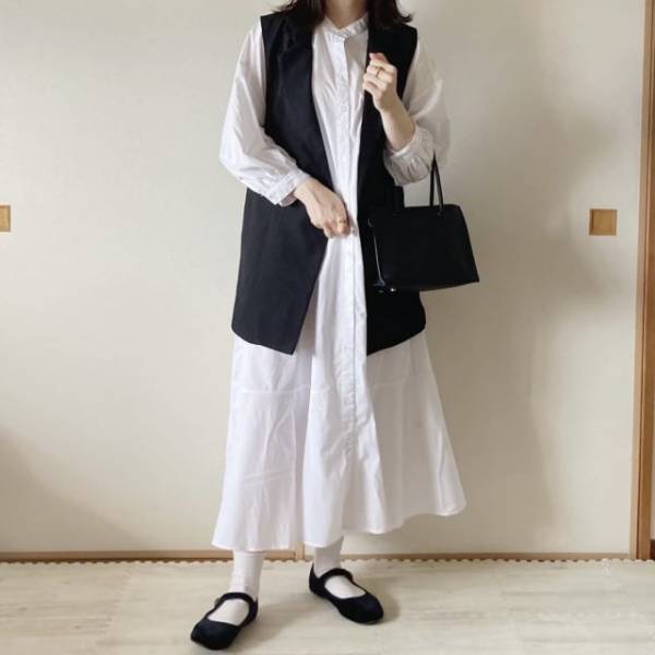 初心者さんにおすすめ【シャツワンピース着回しコーデ】