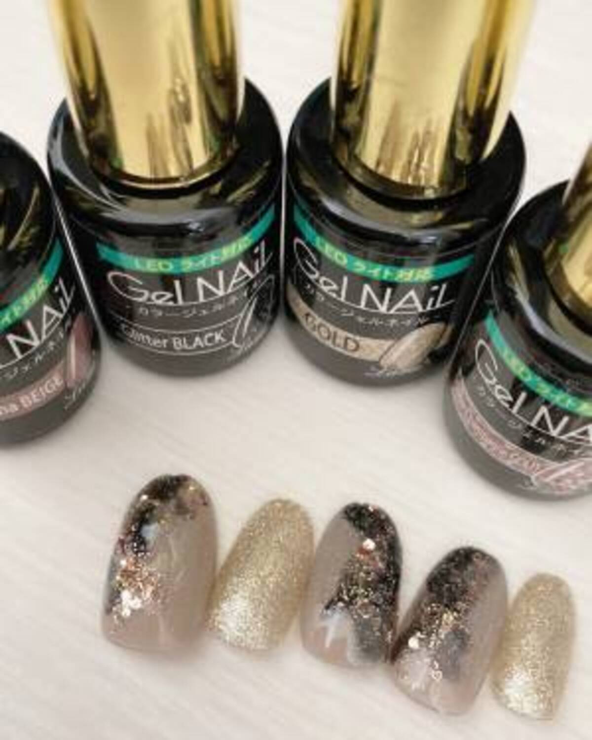 セリアジェルのglitterblackが可愛い 秋以降も使えるデザイン3選 22年9月4日 ウーマンエキサイト 1 3