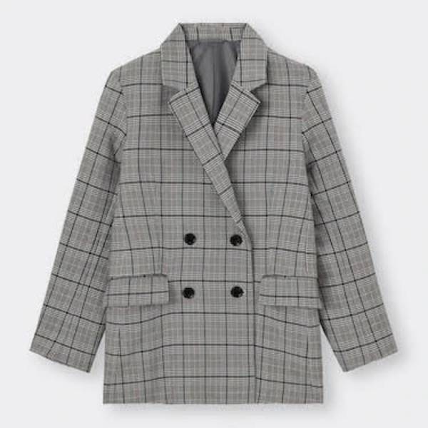 チェックと落ち着きカラーが◎【GU】の「ジャケットアイテム」がオシャレ