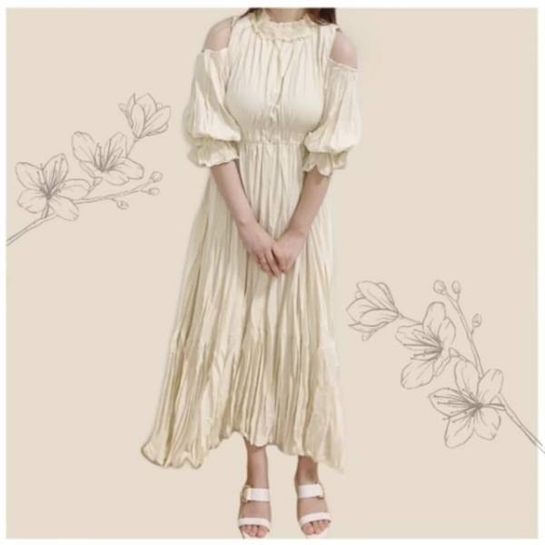 「ふわふわ揺れるシルエットがとっても可愛い！」【GRL】1枚でヒロインになれる愛されワンピース♡