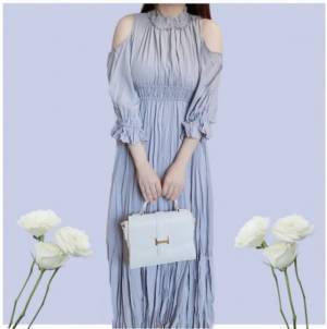 「ふわふわ揺れるシルエットがとっても可愛い！」【GRL】1枚でヒロインになれる愛されワンピース♡