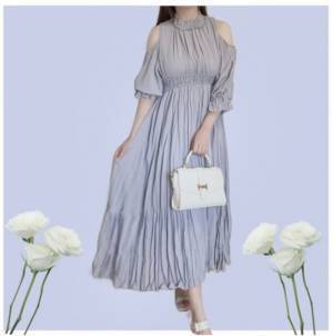 「ふわふわ揺れるシルエットがとっても可愛い！」【GRL】1枚でヒロインになれる愛されワンピース♡