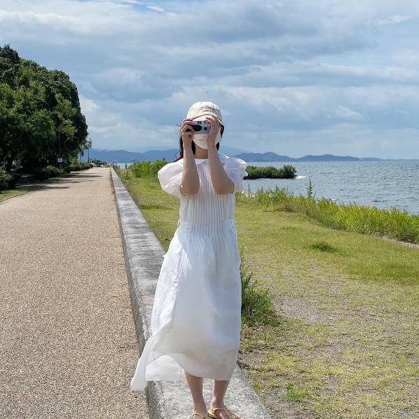 可愛さ100点！「キャップ×ワンピース」コーデ集