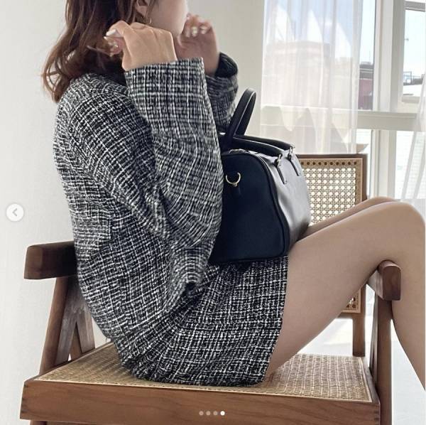 「どタイプデザイン♡」【heather】の“ツイードセットアップ”が気になる