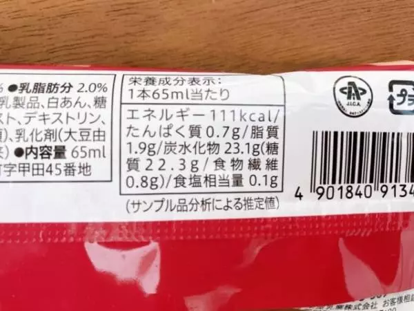 カロリーについて。