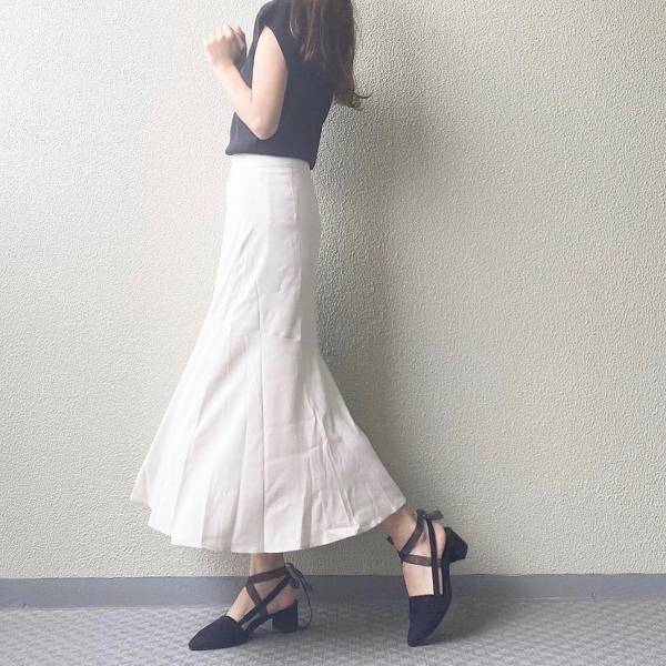 まるで女子アナ風？【SHEIN】「ロングスカート」で作る”上品コーデ“のお手本