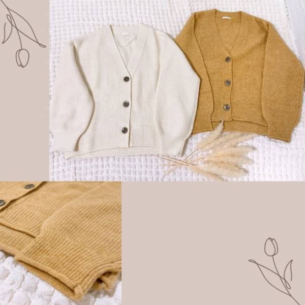 秋冬万能アイテム【GU】ふわふわカーディガン