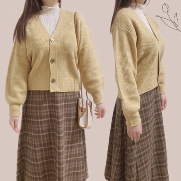 秋冬万能アイテム【GU】ふわふわカーディガン