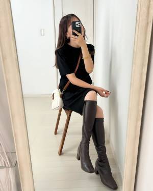 今年の秋は試したい！“ミニワンピ×ロングブーツ”コーデをご紹介