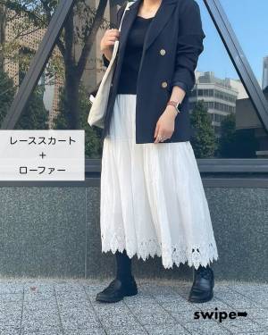 着回し自在♡秋の定番「紺ブレザーコーデ」3選