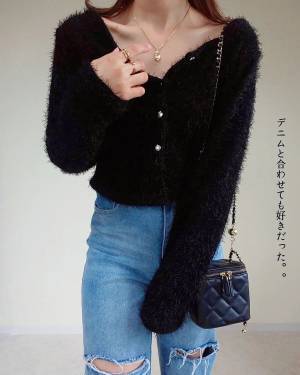 ふわふわしていて可愛い…♡「シャギーニットカーディガン」は【しまむら】でも買えちゃう！