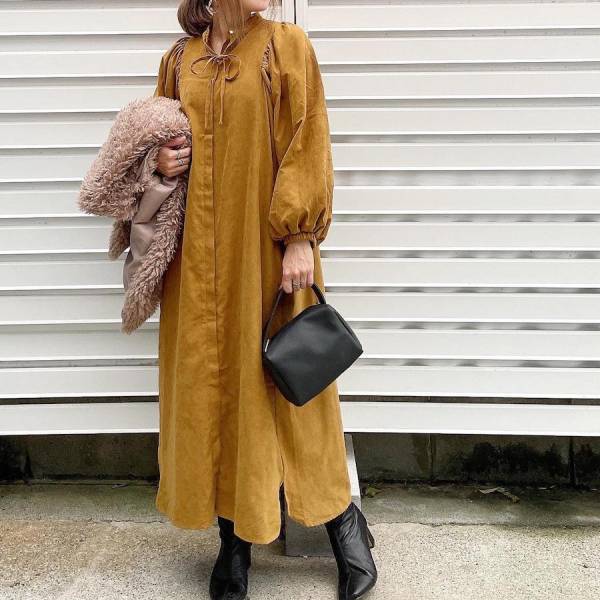 秋らしさ全開！「マスタードカラー」を取り入れたコーデでおしゃれ上級者に♪