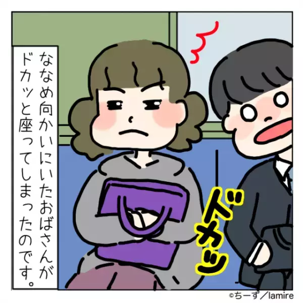 【女の子、ナイス…！】席を無理やり横取りする傲慢なおばさん→悪気のない“子どもの一言”で赤っ恥！