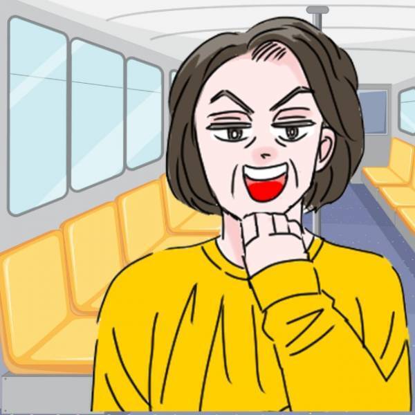 【座席強奪おばさん】電車内で女性をお尻で押し退ける姿に唖然…→男子高生の“的確なツッコミ”におばさん赤面！