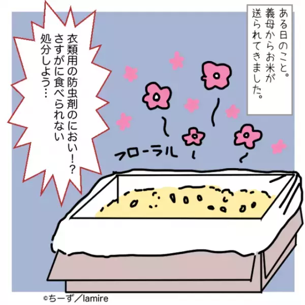 【贈り物は防虫剤くさい古米】義母の迷惑行為に理解を示さない夫に我慢の限界→力技で無事解決！