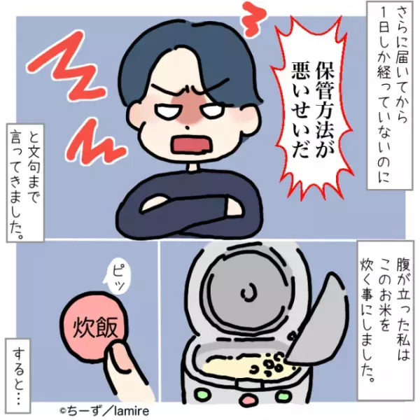 【贈り物は防虫剤くさい古米】義母の迷惑行為に理解を示さない夫に我慢の限界→力技で無事解決！