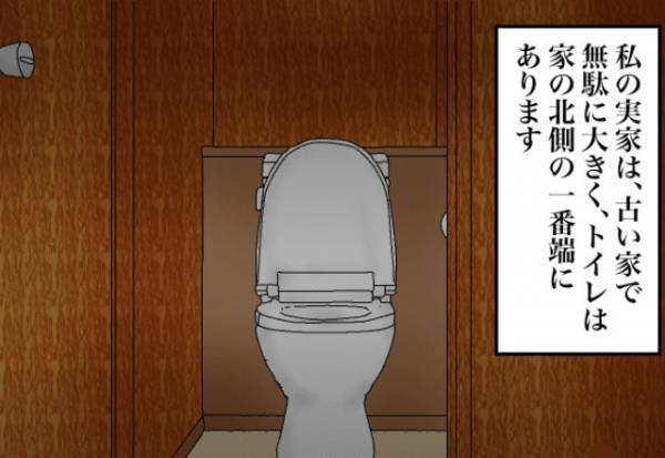 自宅のトイレを利用中…母「終わった？」私「終わったよ！」慌てて出ると…『目の前に広がった光景』にゾワッ…