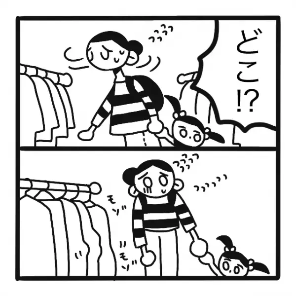 【危機一髪】買い物中、一瞬の隙をみて娘がいなくなった！？→“子どもならでは”の行動に思わずヒヤッ…！