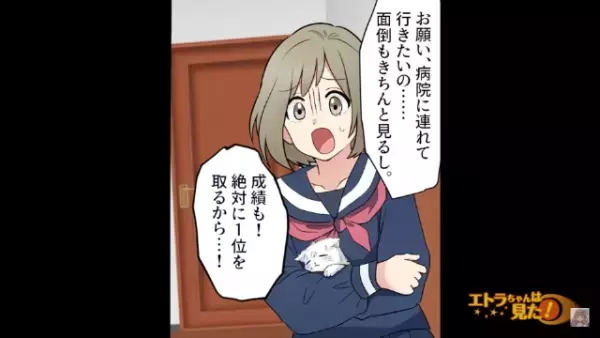 道で倒れた猫を保護する娘。しかし、母「何よ、その汚いの！？」娘「早く助けないと…」⇒母が娘にかけた言葉が酷すぎた…。