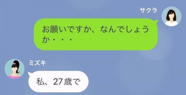 見知らぬ女性からLINE「お願いがあって。私27歳で…」私「これ迷惑LINE？」直後、送られてきた”衝撃の要望”に→「は？」