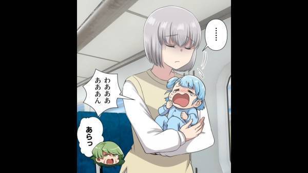 乗客「なんで赤ちゃん連れて新幹線乗るの！？」赤ちゃんが泣きだして絶体絶命…⇒そばにいたサラリーマンがとった”行動”に感謝…