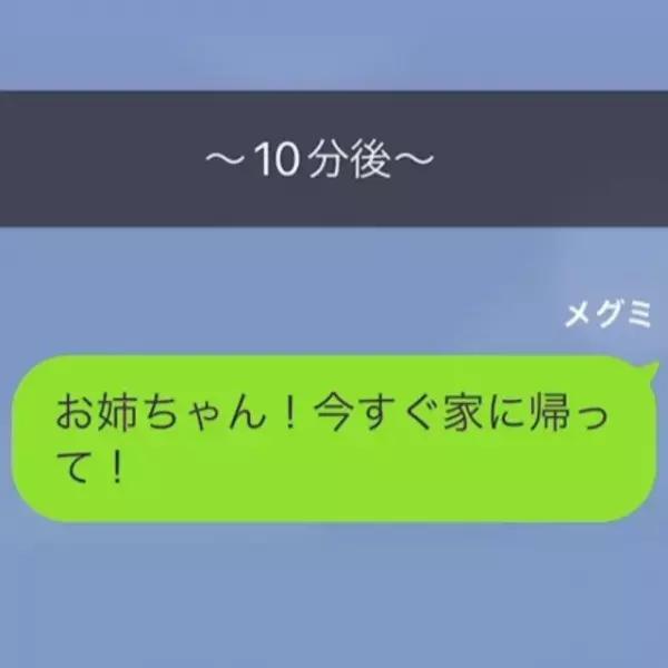 海外にいる妹から”緊急連絡”！？「お姉ちゃん今すぐ家に帰って！」姉「なに…」⇒妹が放った言葉に…姉「へ？」