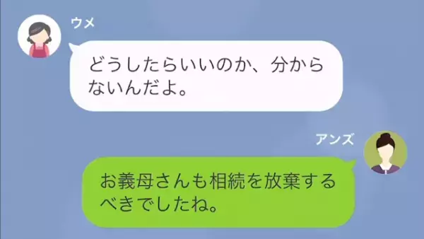 夫の死後…嫁「遺産相続は放棄します」義母「それでいいんだね？」しかし数日後⇒義母からの”SOS”！？嫁の『衝撃発言』に「まさか…」