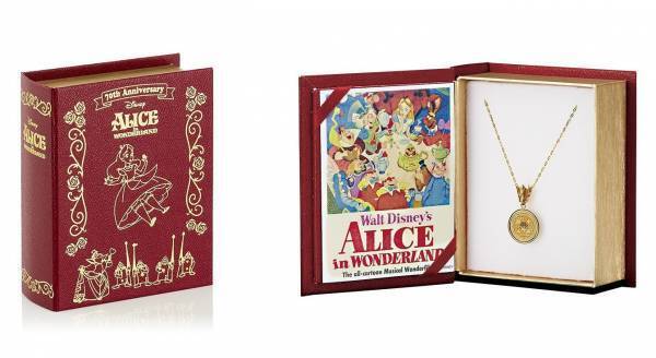 『ふしぎの国のアリス』公開70周年を記念した「アリスのゴールドアニバーサリー純金コインの宝飾ペンダント」新発売！