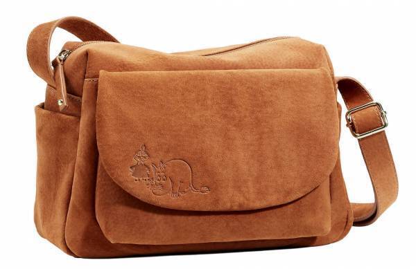 ムーミンとスナフキンの再会エピソードをちりばめた、＜おかえりスナフキン＞高級本革スウェードのショルダーバッグ新発売！