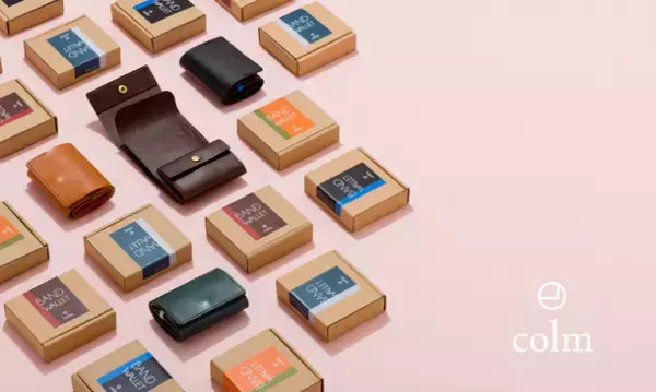 colmバンドウォレットの販売を開始　使い勝手、十分な容量、質感を追求した小さな財布