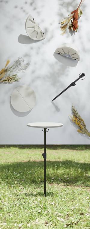 アウトドア向けの高さ自在なテーブル「SasuTable」がクラウドファンディングを開始！軽量で設置はわずか5秒