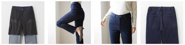 ベルメゾンぽっちゃり女性の声をもとに開発はくだけで下半身のシルエットを美しく整えるストレッチデニム【ガードル風インナーパンツ内蔵】9月24日より販売開始